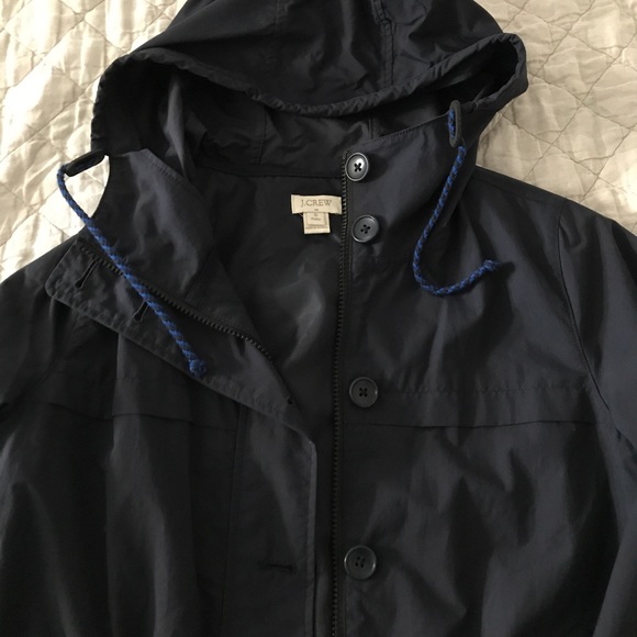 J.Crew navy rain jacket - Picture 3 of 4